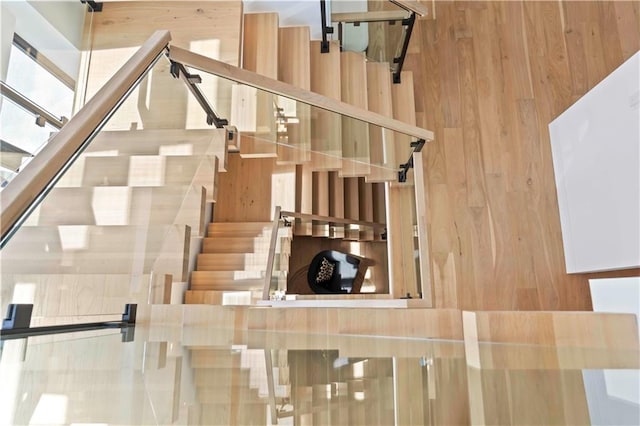 12604 W 160th St, Overland Park, KS 66062 - staircase with wooden walls
