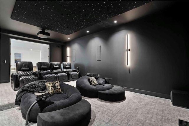 12604 W 160th St, Overland Park, KS 66062 - home theater with carpet and recessed lighting