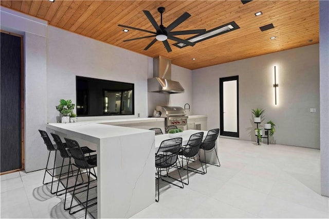 12604 W 160th St, Overland Park, KS 66062 - view of patio / terrace with ceiling fan