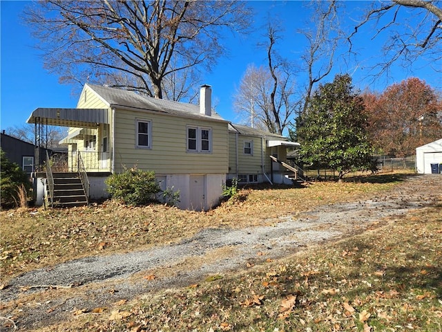 view of rear view of house