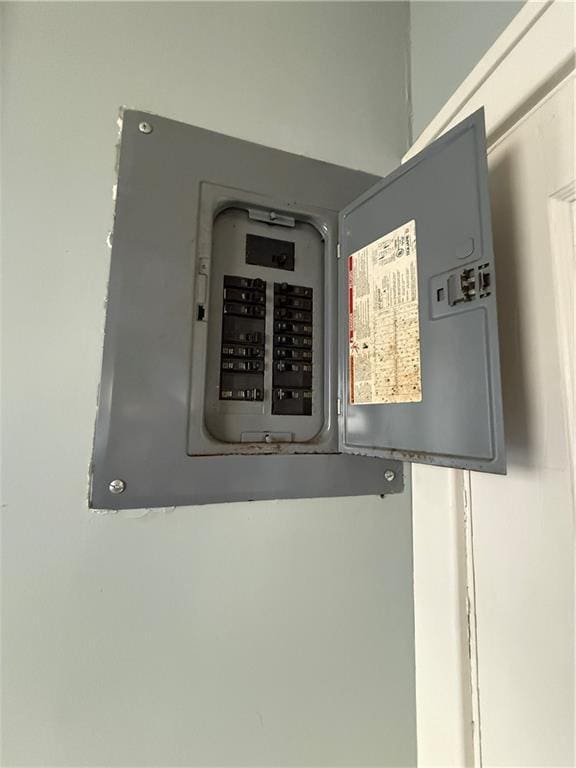 utility room featuring electric panel