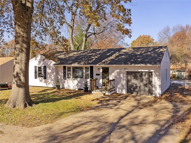 ranch-style house with a garage