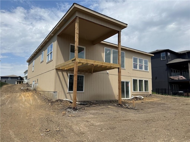 view of rear view of property