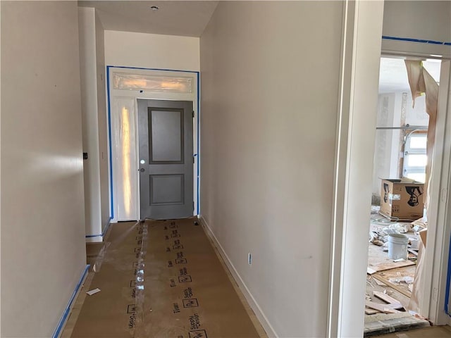 hall with baseboards
