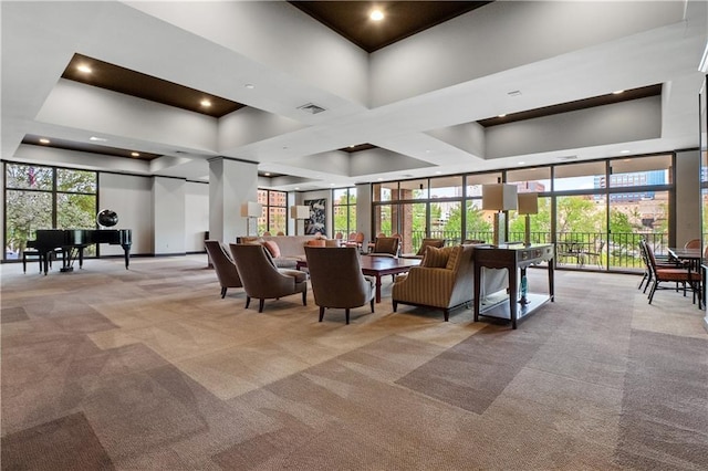433 Ward Pkwy Unit 3S, Kansas City, MO 64112 - lobby with recessed lighting and a towering ceiling