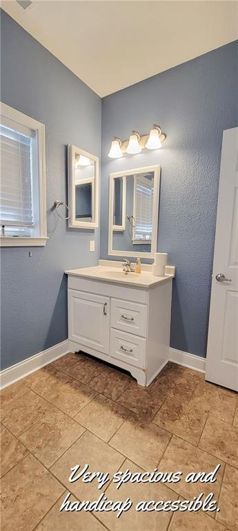 bathroom with vanity