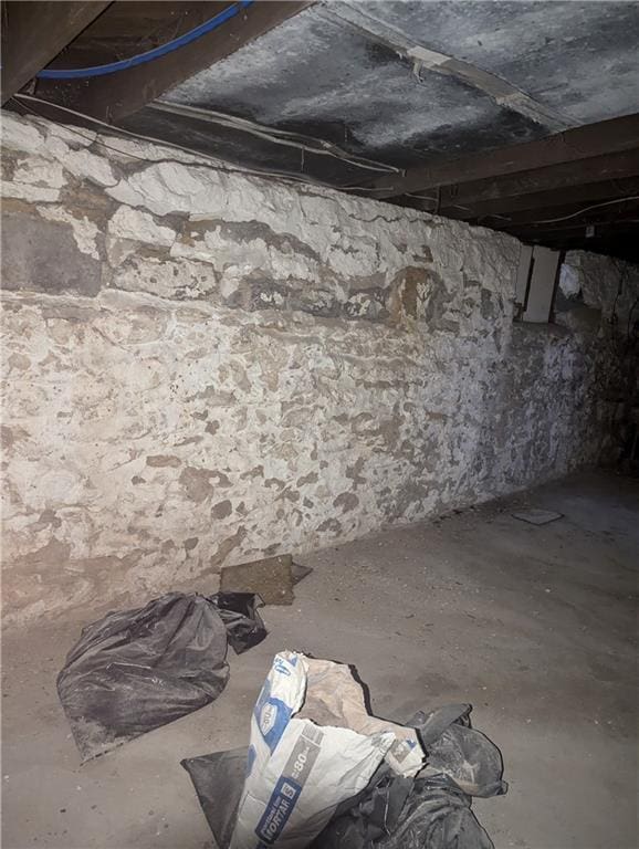 view of basement