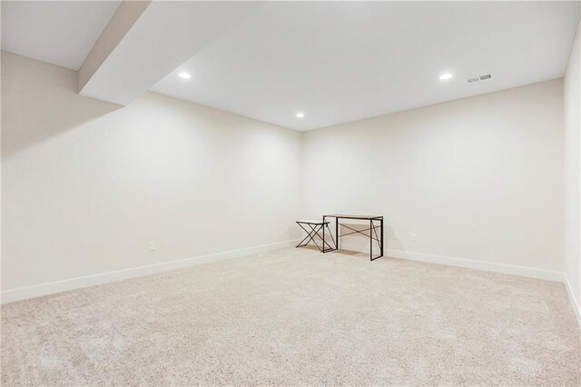 20915 W 190th Ter, Spring Hill, KS 66083 - empty room with recessed lighting, carpet flooring, and baseboards