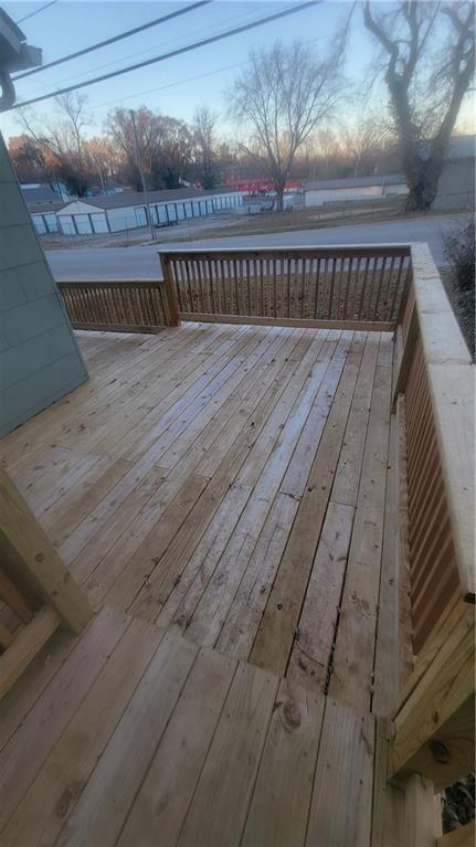 view of deck at dusk