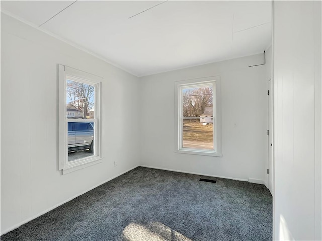 view of carpeted empty room