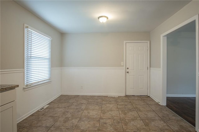 interior space featuring a wealth of natural light