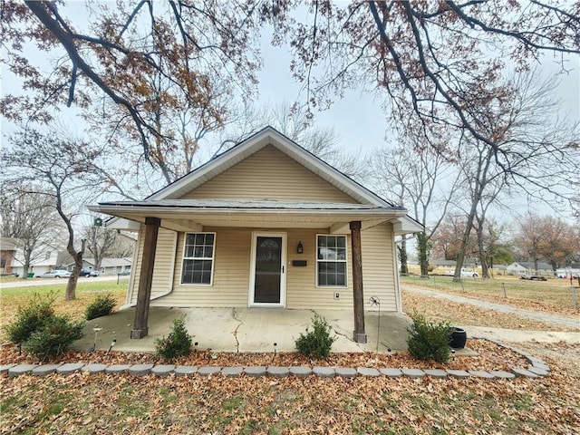 bungalow-style house featuring a porch