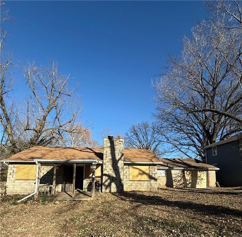 view of back of property