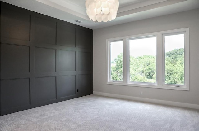 21513 W 80th Ter, Shawnee, KS 66220 - unfurnished room with a chandelier and light carpet