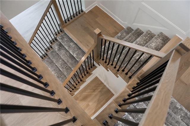 21513 W 80th Ter, Shawnee, KS 66220 - stairs with wood finished floors
