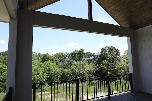21513 W 80th Ter, Shawnee, KS 66220 - balcony with view of wooded area