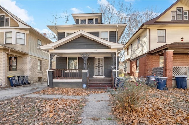 view of front facade with a porch