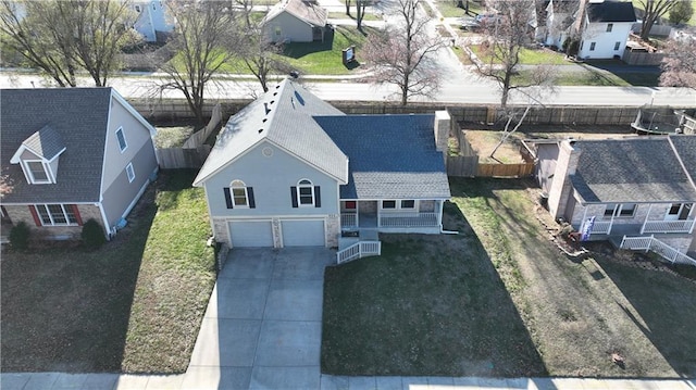 birds eye view of property