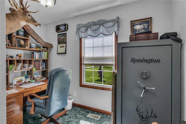 view of office area