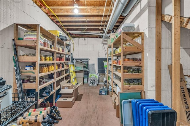 view of storage room