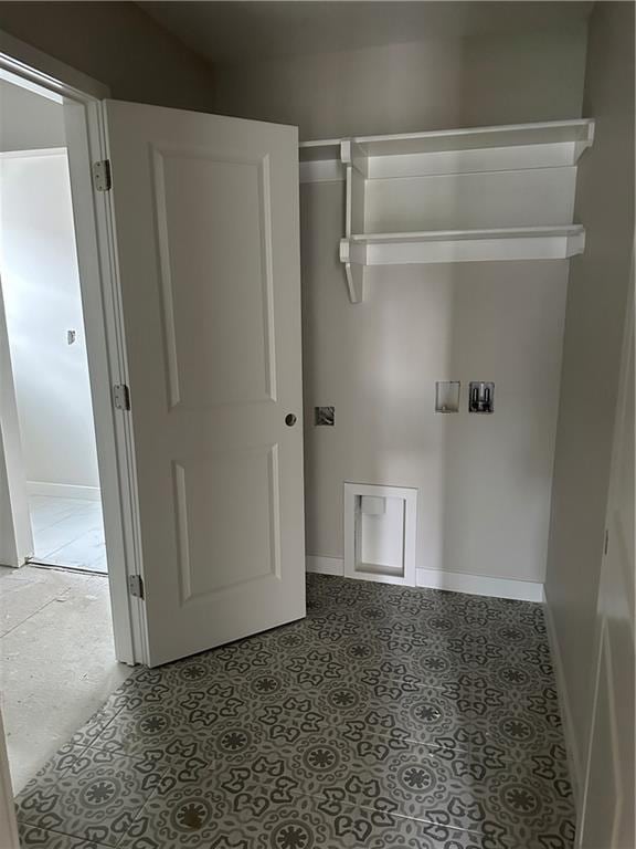17756 Houston St, Gardner, KS 66030 - laundry area with baseboards and washer hookup