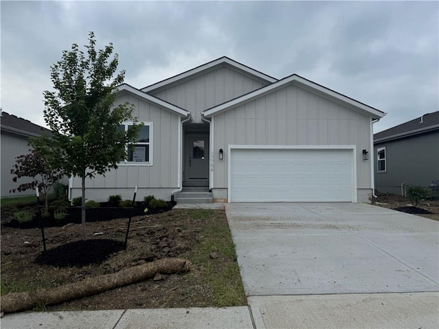 17756 Houston St, Gardner, KS 66030 - ranch-style home with a garage and driveway