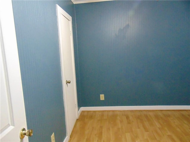 empty room featuring light hardwood / wood-style flooring