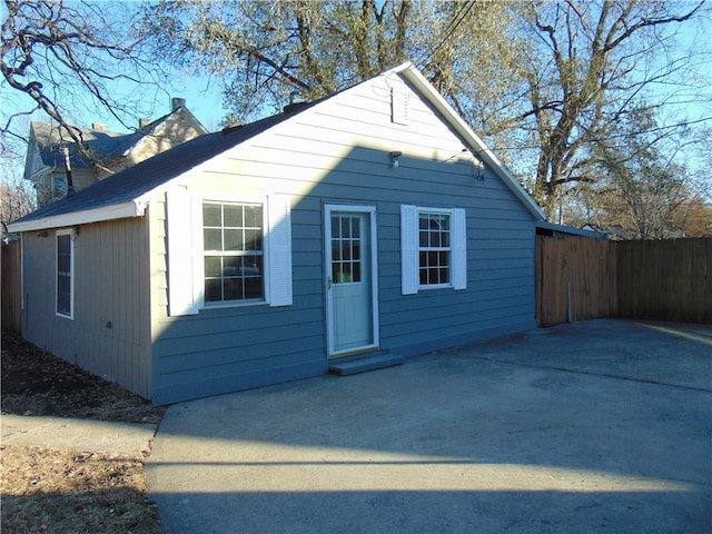 view of front of house featuring a patio area