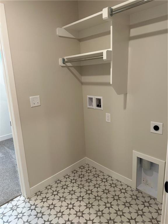 17752 Houston St, Gardner, KS 66030 - laundry area with electric dryer hookup and hookup for a washing machine