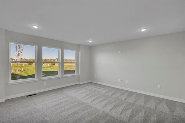 view of carpeted empty room