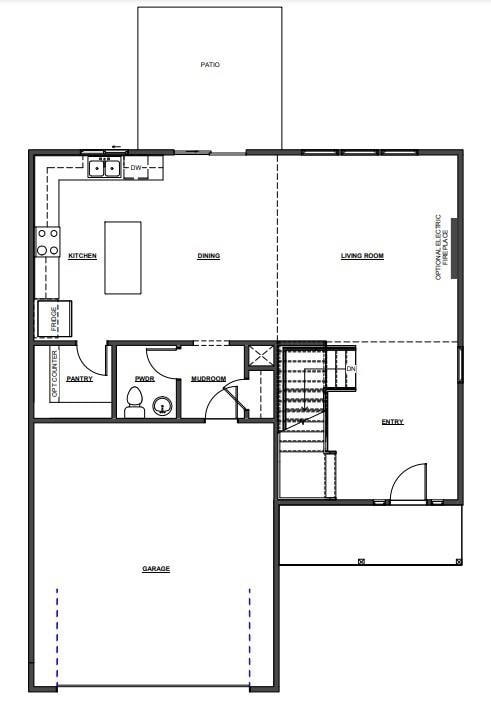 17744 Houston St, Gardner, KS 66030 - floor plan / room layout
