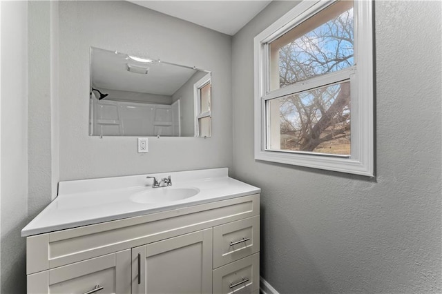 bathroom with vanity