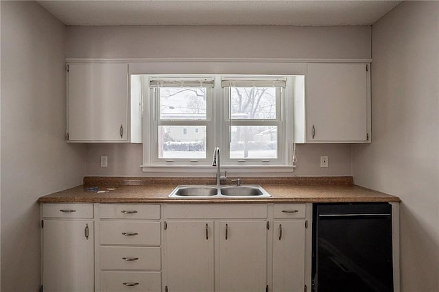 kitchen with white cabinetry and sink