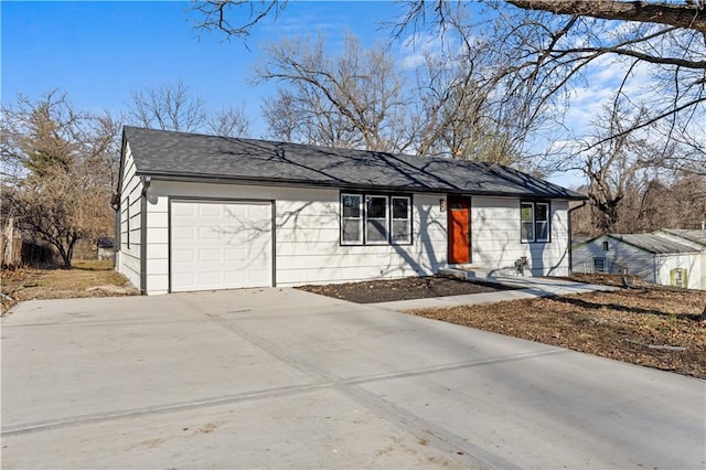 ranch-style house with a garage