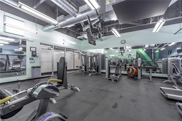 view of exercise room