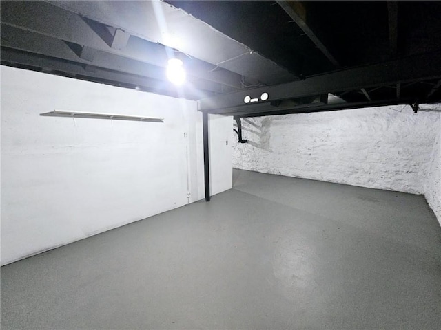 view of basement