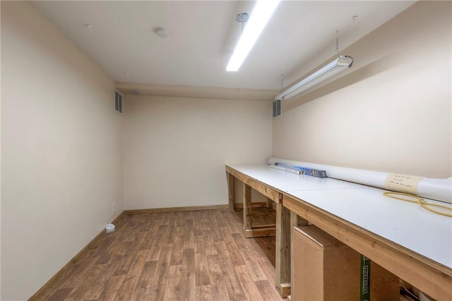 interior space featuring hardwood / wood-style flooring