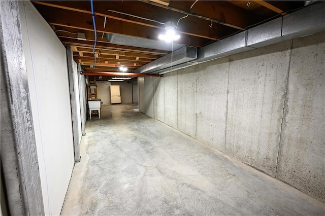 view of basement