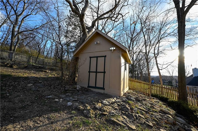 view of outbuilding