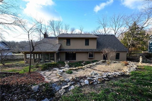 view of rear view of property