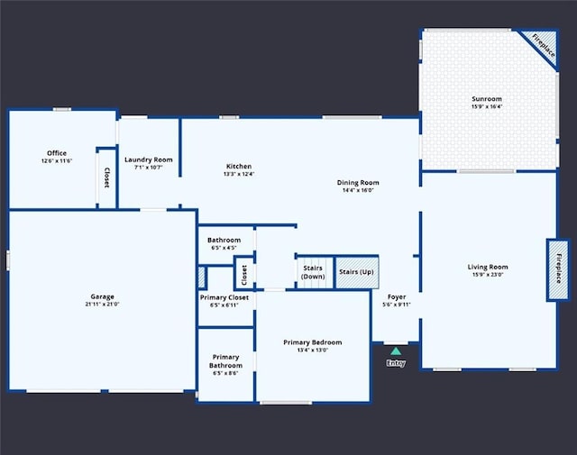 22812 E Bradford Ln, Blue Springs, MO 64015 - view of property floor plan
