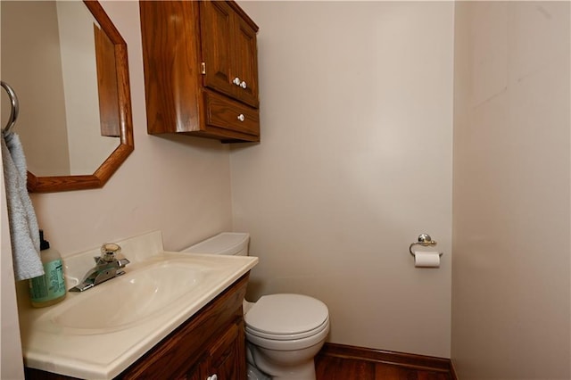22812 E Bradford Ln, Blue Springs, MO 64015 - bathroom with vanity and wood finished floors