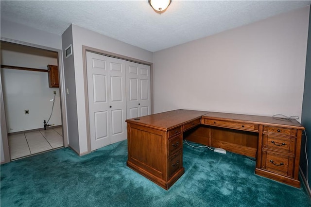 22812 E Bradford Ln, Blue Springs, MO 64015 - unfurnished office featuring carpet floors and a textured ceiling