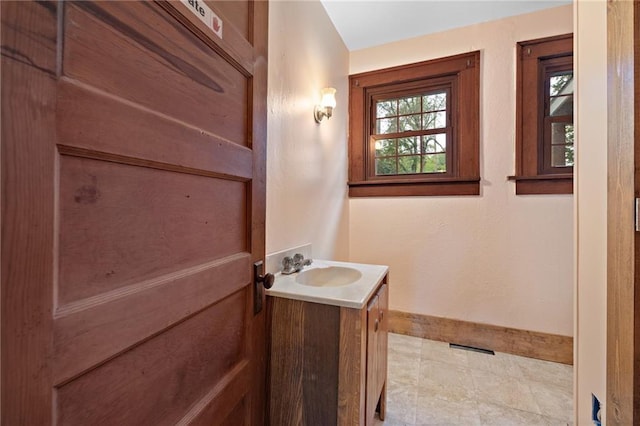 bathroom featuring vanity