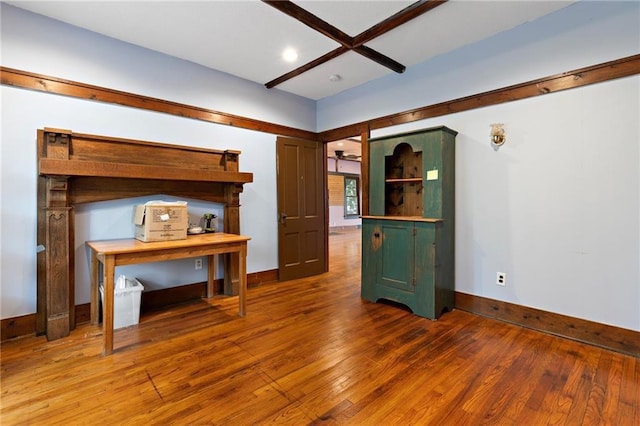 interior space featuring hardwood / wood-style floors