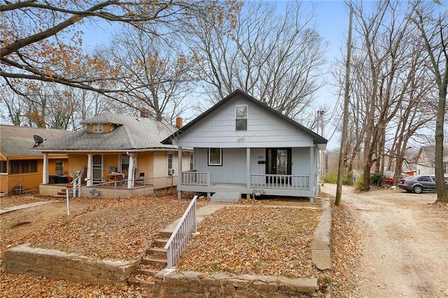 bungalow with covered porch