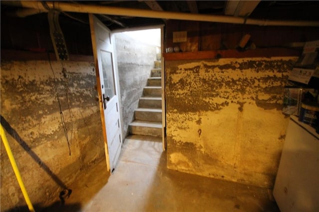 view of basement