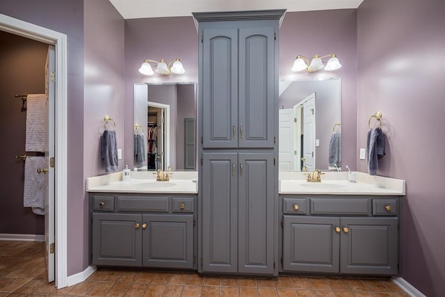 bathroom with vanity