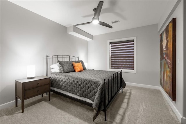 1106 Saxony Ct, Warrensburg, MO 64093 - bedroom featuring light colored carpet and a ceiling fan
