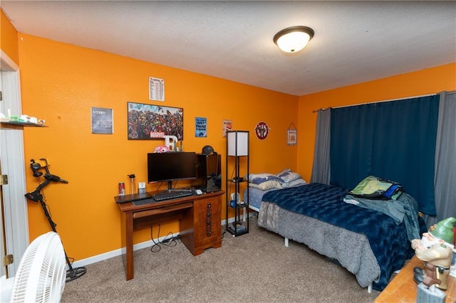 bedroom featuring carpet flooring